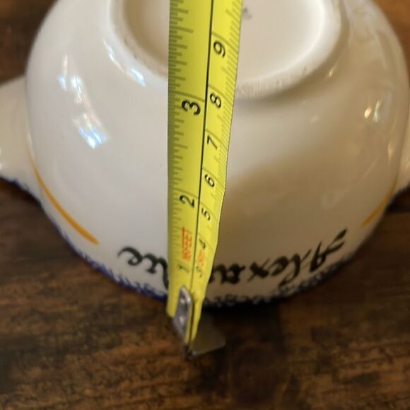 FAIENCERIE DE PORNIC FRANCE Quimper style bowl w/ the name of Alexandre /Lucie - Picture 8 of 8